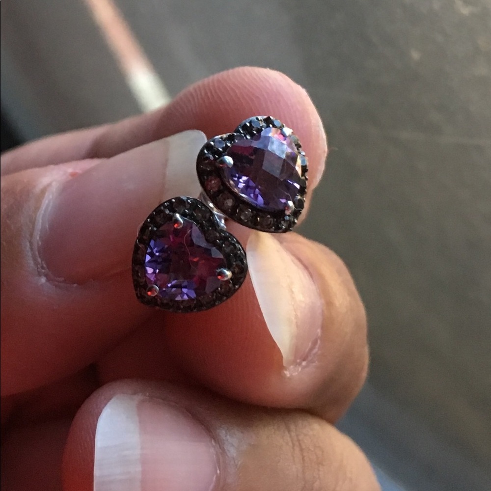 Lorenzo Amethyst & smoky quartz set Valentine’s - Picture 4 of 8